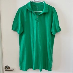 GAP large tall green polo